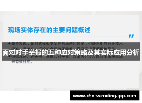 面对对手举报的五种应对策略及其实际应用分析 面对对手举报的五种应对策略及其实际应用分析